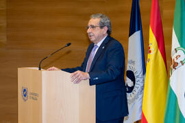 José Ángel Narváez. Toma de Posesión del nuevo Consejo de Dirección de la Universidad de Málaga. Edificio del Rectorado.  Febrero de 2020