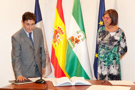 Toma de posesión de nuevos cargos de la Universidad de Málaga. Rectorado. Octubre de 2013