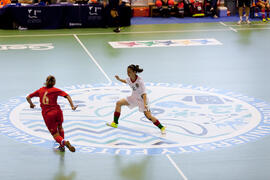 Partido Portugal contra Rusia. 14º Campeonato del Mundo Universitario de Fútbol Sala 2014 (FUTSAL). Antequera. Julio de 2014