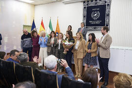 Foto de grupo. Toma de posesión de Ana José Cisneros Ruiz como nueva decana de la Facultad de Ciencias Económicas y Empresariales de la Universidad de Málaga. Campus de El Ejido. Enero de 2025