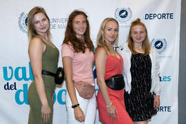 Photocall. Gala del Deporte Universitario 2019. Escuela Técnica Superior de Ingeniería de Telecomunicaciones. Junio de 2019