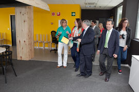 Visita a las instalaciones de 'Link by UMA-ATECH' tras su inauguración. Edificio 'The Green Ray'. Abril 2015