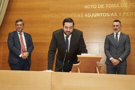 Toma de posesión de Sergio Fortes Rodríguez como nuevo Vicerrector Adjunto de Transferencia de la Universidad de Málaga. Edificio del Rectorado. Abril de 2024
