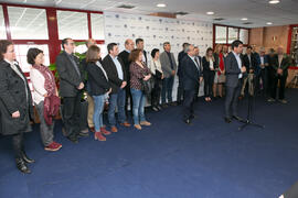 Cristóbal Ortega Urbano en la inauguración de las Jornadas de Puertas Abiertas de la Universidad de Málaga. Complejo Polideportivo Universitario. Marzo de 2017