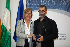 Homenaje a los jubilados y al personal que cumple 25 años de servicio en la Universidad de Málaga. Paraninfo. Octubre de 2012