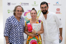 Manu Sánchez, Selu García Cossío y Tamara Harillo. Curso "30 años de Carnaval de Cádiz, máximo exponente del humor crítico" . Cursos de Verano de la Universidad de Málaga. Vélez-Málaga. Julio de 2019