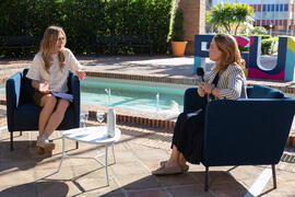 "Dialogando" con Theresa Zabell. Jardín Botánico de la Universidad de Málaga. Mayo de 2021