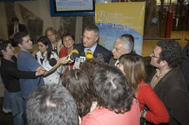 Visita del ministro Jesús Caldera. 2º Congreso Internacional de Actividad Físico-Deportiva para Mayores de la Universidad de Málaga. Palacio de Ferias y Congresos de Málaga. Marzo de 2007