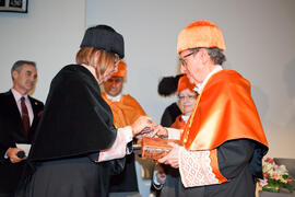Investidura como Doctor "Honoris Causa" de D. Jaime Gil Aluja por la Facultad de Económicas de la Universidad de Málaga. Paraninfo. Noviembre de 2014