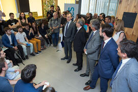 Visita del ministro Pedro Duque al edificio The Green Ray. Campus de Teatinos. Junio de 2018