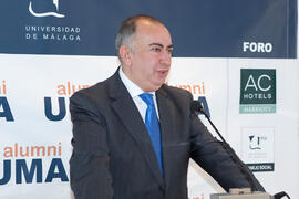 Nombramiento de D. Juan José Sánchez Luque como Alumno de Honor de la Universidad de Málaga. AC Málaga Palacio. Febrero de 2015