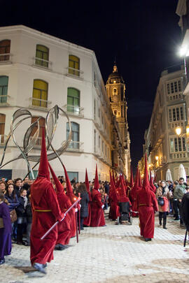 Estación de Penitencia de la Hermandad de los Estudiantes. Málaga. Marzo de 2013