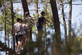 Actividad en Aventura Amazonia Marbella. Olimpiada Española de Economía, Fase Nacional. Marbella. Junio de 2015