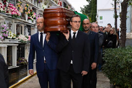 Entierro de Eugenio Chicano. Cementerio de Vélez-Málaga. Noviembre de 2019
