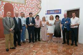Foto de grupo. Cena de gala con motivo del Campeonato Europeo Universitario de Balonmano. Antequera. Julio de 2017