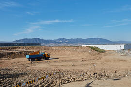 Inicio de las obras de la nueva Facultad de Turismo. Campus de Teatinos. Abril de 2021