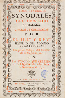 Pieza de la Biblioteca General para la exposición "Málaga moderna. Siglos XVI, XVII y XVIII". Edificio del Rectorado. Febrero de 2011