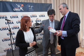 Nombramiento de D. Javier Urra como Miembro de Honor de la Asociación de Antiguos Alumnos de la Universidad de Málaga. Hotel AC Málaga Palacio. Diciembre de 2014