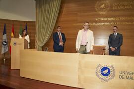 Toma de posesión de Santiago Palanco López como nuevo Vicerrector Adjunto de Sostenibilidad de la Universidad de Málaga. Edificio del Rectorado. Abril de 2024