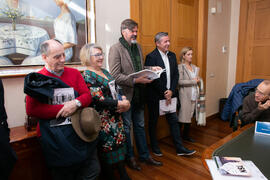 Asistentes a la presentación del número 6 de la revista TSN (Transatlantic Studies Network). Edificio del Rectorado. Noviembre de 2019