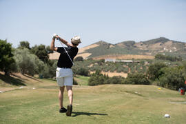 Jugada en el Campeonato Europeo de Golf Universitario. Antequera. Junio de 2019
