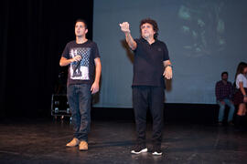 Ensayos para la Gala Inaugural de la XXIV edición de Fancine de la Universidad de Málaga. Teatro Cervantes. Noviembre de 2014