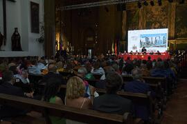 Intervención de Miguel Ángel Castro. Apertura del Curso Académico 2022/2023 de la Universidad de Sevilla y entrega de su medalla de oro a la Universidad de Málaga. Iglesia de la Anunciación, Sevilla. Septiembre de 2022