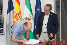 Toma de posesión de Antonio Jesús Jiménez Lara como nuevo catedrático de Biología Celular de la Universidad de Málaga. Edificio del Rectorado.  Julio de 2016