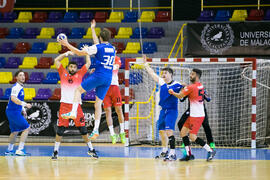 Partido Universidad Duisburg-Essen - Universidad de Marmara. Categoría masculina. Campeonato Europeo Universitario de Balonmano. Antequera. Julio de 2017