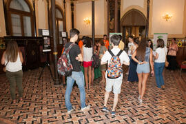 Entrega de acreditaciones. Olimpiada Española de Economía, Fase Nacional. Sala Unicaja de Conciertos María Cristina. Málaga. Junio de 2015