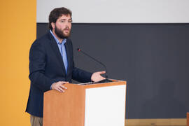 Moderador del debate electoral entre los candidatos a Rector de la Universidad de Málaga. Escuela Técnica Superior de Ingeniería Industrial. Noviembre de 2015