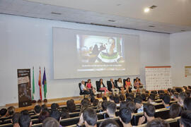 Acto de bienvenida a los alumnos de primer curso de Económicas. Paraninfo. Septiembre de 2014