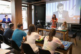Taller «Improvisación en los deportes en televisión». Curso "Comunicación deportiva". Cursos de Verano de la Universidad de Málaga. Vélez-Málaga. Julio de 2019