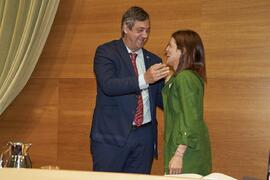 Toma de posesión de Laura Domínguez de la Rosa como nueva Vicerrectora Adjunta de Igualdad de la Universidad de Málaga. Edificio del Rectorado. Abril de 2024