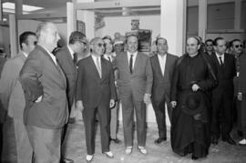 Autoridades en la inauguración del mercado municipal de El Palo. Málaga. Agosto de 1963