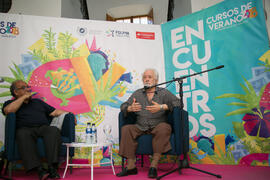 Encuentro con Manolo Sanlúcar. Cursos de Verano de la Universidad de Málaga. Vélez Málaga. Julio de 2018