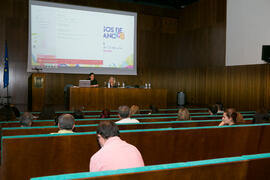 Conferencia de Pilar Casado "Radio, deporte y mujer" del curso "Información y Comunicación". Cursos de Verano de la Universidad de Málaga. Ronda. Julio de 2018