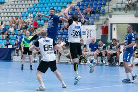 Partido Universidad de Suceava - Universidad Duisburg-Essen. Categoría masculina. Campeonato Europeo Universitario de Balonmano. Antequera. Julio de 2017