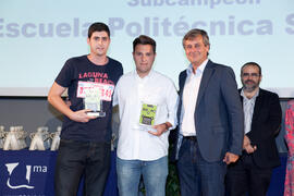 Entrega de distinciones en la gala del deporte de la Universidad de Málaga. Mayo de 2014