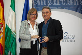 Homenaje a los jubilados y al personal que cumple 25 años de servicio en la Universidad de Málaga. Paraninfo. Octubre de 2012