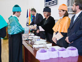 Investidura de nuevos doctores por la Universidad de Málaga 2010. Paraninfo. Enero de 2010