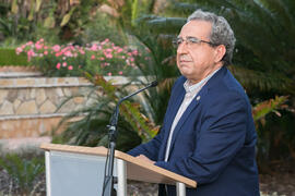 José Ángel Narváez. Homenaje al personal jubilado de la Universidad de Málaga. Jardín Botánico. Junio 2017