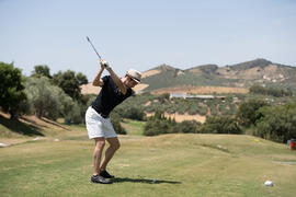 Jugada en el Campeonato Europeo de Golf Universitario. Antequera. Junio de 2019