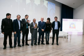 Entrega del premio CIMA 2017 a Francisco Contreras, "Súper Paco". Inauguración del 7º Congreso Internacional de Actividad Física Deportiva para Mayores. Escuela Técnica Superior de Ingeniería de Telecomunicaciones y de Informática. Noviembre de 2017