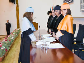 Investidura de nuevos doctores por la Universidad de Málaga 2010. Paraninfo. Enero de 2010