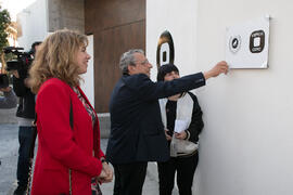 Inauguración de la sala de exposiciones "Espacio Cero" en el Contenedor Cultural. Campus de Teatinos. Abril de 2019