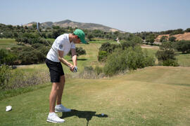 Jugador de la Universidad de Mannheim. Campeonato Europeo de Golf Universitario. Antequera. Junio de 2019