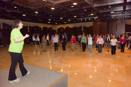 Taller de Ritmos Básicos para Mayores. 3º Congreso Internacional de Actividad Físico-Deportiva para Mayores de la Universidad de Málaga. Palacio de Ferias y Congresos de Málaga. Marzo de 2009