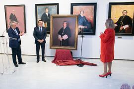 Presentación del cuadro de la rectora Adelaida de la Calle en la Galería de Rectores de la Universidad de Málaga. Edificio del Rectorado. Marzo de 2019