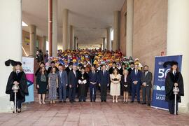 Foto de grupo. Apertura del Curso Académico 2022/2023 de las Universidades Andaluzas. Escuela Técnica Superior de Ingeniería Informática y Telecomunicaciones. Septiembre de 2022